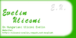 evelin ulicsni business card